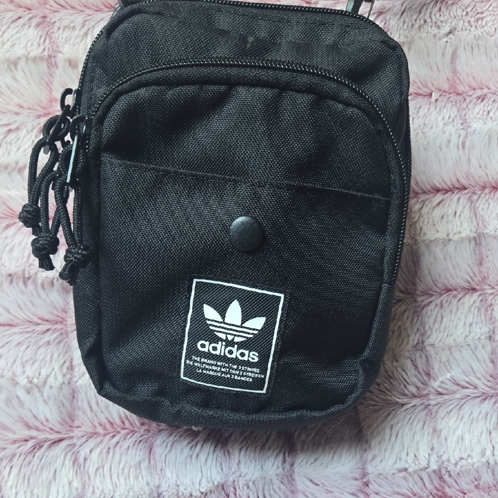 Adidas Black Belt Bag for Men